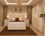 Classic Bedroom Furniture Set with Chest of Drawers - Image 5