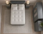 Elegant Bedroom Collection - Double Bed - Three Door Wardrobe With Two Mirrors And Two Drawers - Chest of Five Drawers - Two Bedside Tables - Image 4