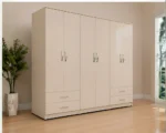 6 Door Wardrobe with Storage Drawers - Large Capacity 6 Door Wardrobe