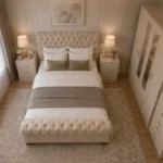 Contemporary Bedroom Set – with Four Door Wardrobe With Four Drawer - Chest of Five Drawers With Two Bed Side Table