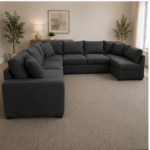 Dylan Premium 6 Seater Sofa– Premium Fabric Design - Image 3