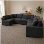 Dylan Premium 6 Seater Sofa– Premium Fabric Design - Image 2