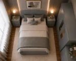 Luxury Grey Bedroom Collection – Double Bed, Four Door Wardrobe with Four Bottom Drawers, Chest of Five Drawers & Two Bedside TablesFurniture Set with Chest of Drawers & Bedside Tables - Image 2