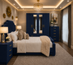 Designer Bedroom Set with 4 Door Wardrobe and Side Tables & Chest - Image 2