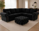 Ashwin 5 Seater Corner Sofa - Luxury Living Verona Corner Sofa - Elegant Verona L Shape Sofa