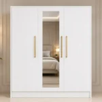 3 Door Wardrobe with Shelves - Premium 3 Door Bedroom Wardrobe with Mirror