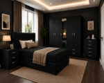 Complete Bedroom Set with Storage Wardrobe - Image 2