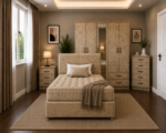 Complete Bedroom Set with Storage Wardrobe - Image 4