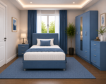 Modern Complete Bedroom with Spacious Storage Wardrobe - Image 3