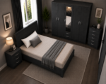 Complete Bedroom Set with Storage Wardrobe