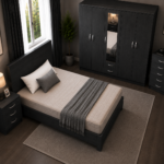 Complete Bedroom Set with Storage Wardrobe