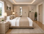 High-End Bedroom Interior with Custom Wardrobe Design