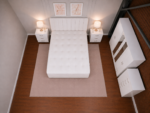 King Bed Furniture Set - Six Door Wardrobe With Four Drawer - Chest of Five Drawers With Two Bed Side Table - Image 3