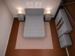 Modern King Size Bed Furniture Collection - Six Door Wardrobe With Four Drawer - Chest of Five Drawers With Two Bed Side Table - Image 5