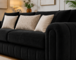 Lilly 3+2 seater sofa-Modern - Black Lilly 3+2 Sofa Set - Image 3