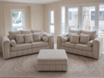 Lilly 3+2 Seater Sofa Set - Cream Colour Lilly 3+2 Seater Sofa Set - Image 4