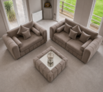 Lilly 3+2 Seater Sofa Set - Brown Elegant Lilly Sofa - Image 5