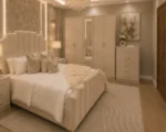 Premium Home Bedroom Furniture – Double Bed with Four Door Wardrobe, 2 Half Mirrors & Four Bottom Drawers - Image 2