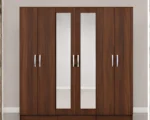 6 Door Full-Length Mirror Wardrobe - Premium Storage 6 Door Wardrobe