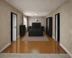 Complete Bedroom Collection With King Size Bed - Two Door Wardrobe With One Mirror - Chest of Five Drawers With Two Bed Side Table - Image 4