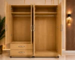 Modern 4 Door Wardrobe with 2 Drawers & 2 Mirrors - Image 4