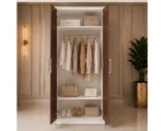 Luxury 2 Door Wardrobe with Spacious Storage - Luxury Two Door Storage Closet - Image 5