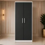 Classic 2 Door Wardrobe – Perfect for Modern Homes - Deluxe Two Door Wooden Wardrobe