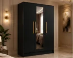 Large Capacity 3 Door Wardrobe - Modern 3 Door Wardrobe with Full-Length Mirror - Image 5