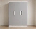 Premium Light Grey 3 Door Wardrobe - Contemporary Bedroom Furniture
