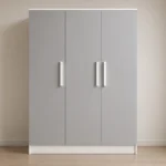 Premium Light Grey 3 Door Wardrobe - Contemporary Bedroom Furniture