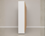 Luxury 6 Door Oak Wardrobe with 4 Drawers  –  Modern Wooden Bedroom Storage Cabinet - Image 4