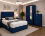Premium Blue Bedroom Furniture Set - 2 Door Wardrobe Practical Storage & Elegant Design for Your Home
