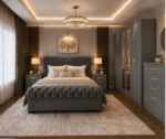 Complete Grey Bedroom Storage Set – Mirrored Wardrobe, Chest Drawer & Side Tables - Image 5