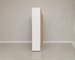 Luxury 6 Door White Mirrored Wardrobe with 6 Drawers  –  Modern Bedroom Storage Cabinet - Image 2