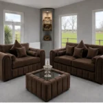 Brown Lilly 3+2 Sofa Set - Luxury Lilly 3+2 Sofa Set - Lilly Luxury 3+2 Seater Sofa Set – Modern & Comfortable Design