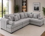 Lilly Luxury L-Shape Sectional Sofa with Ottoman – Modern Living Room Collection - Image 3