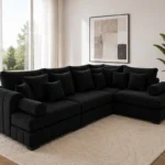 Lilly Luxury L-Shape Corner Sofa with Plush Cushions – Modern Modular Sectional Couch