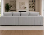 Lilly Luxury L-Shape Sectional Sofa with Ottoman – Modern Living Room Collection - Image 4