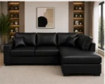 Dylan Modern Curved Corner 5 Seater Leather Sofa – Family Comfort Dylan Sofa - Image 5