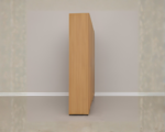 Luxury 6 Door Oak Mirrored Wardrobe  –  Modern Bedroom Storage Cabinet - Image 4