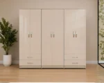 6 Door Wardrobe with Storage Drawers - Large Capacity 6 Door Wardrobe - Image 5