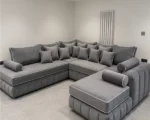 Lilly Fabric U Shape Sofa – Deep Seat Comfort
