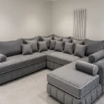 Lilly Fabric U Shape Sofa – Deep Seat Comfort