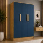 Premium Blue 3 Door Wardrobe with Spacious Storage Solution - Stylish Bedroom Storage  SEO Title 2