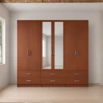 Spacious 6 Door Mirror Wardrobe with Drawers - Luxury 6 Door Wardrobe with 6 Storage Drawers