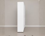 Luxury 6 Door White Mirrored Wardrobe with 6 Drawers  –  Modern Bedroom Storage Cabinet - Image 3