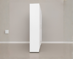 Modern 6 Door White Wardrobe with Full- Length Mirrors- Spacious Bedroom Storage Cabinet - Image 3