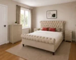 Double Bed Furniture Set - Six Door Wardrobe With Four Drawer - Chest of Five Drawers With Two Bed Side Table - Image 5