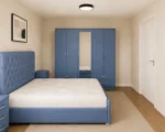 Premium Double Bed Bedroom Set - Five Door Wardrobe With One Mirror And Four Bottom Drawers - Chest of Five Drawers With Two Bed Side Tables - Image 2