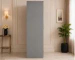 Two Door Wardrobe with Bottom Drawers with grey colors wardrobe - Image 3